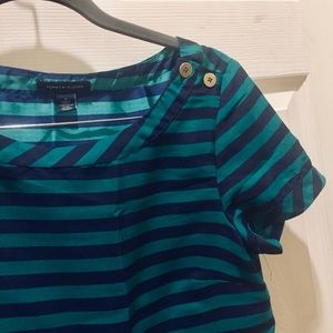 Tommy Hilfiger Striped Top with Gold Buttons